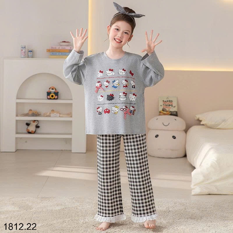25HA1812.22 - BỘ MẶC NHÀ COTTON QUẢNG CHÂU MẸ CON