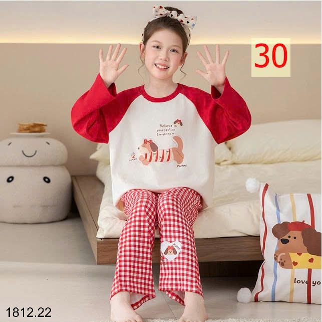 25HA1812.22 - BỘ MẶC NHÀ COTTON QUẢNG CHÂU MẸ CON
