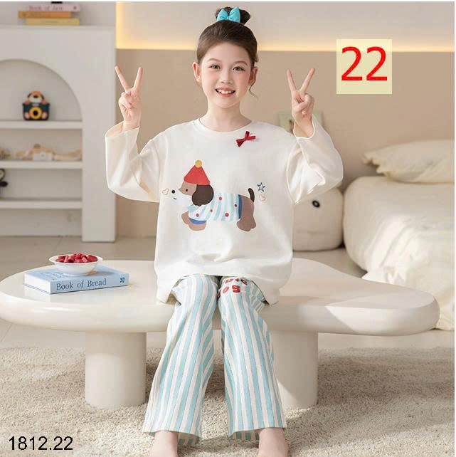 25HA1812.22 - BỘ MẶC NHÀ COTTON QUẢNG CHÂU MẸ CON