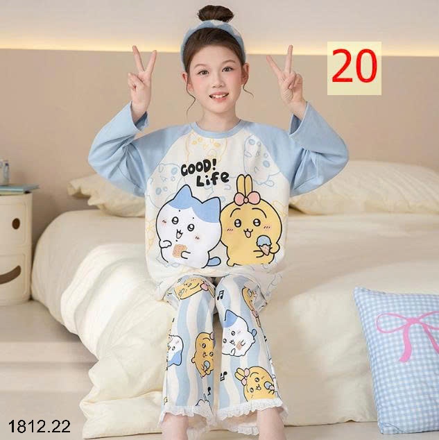 25HA1812.22 - BỘ MẶC NHÀ COTTON QUẢNG CHÂU MẸ CON