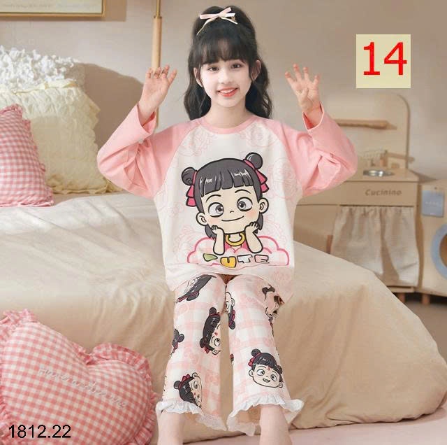 25HA1812.22 - BỘ MẶC NHÀ COTTON QUẢNG CHÂU MẸ CON