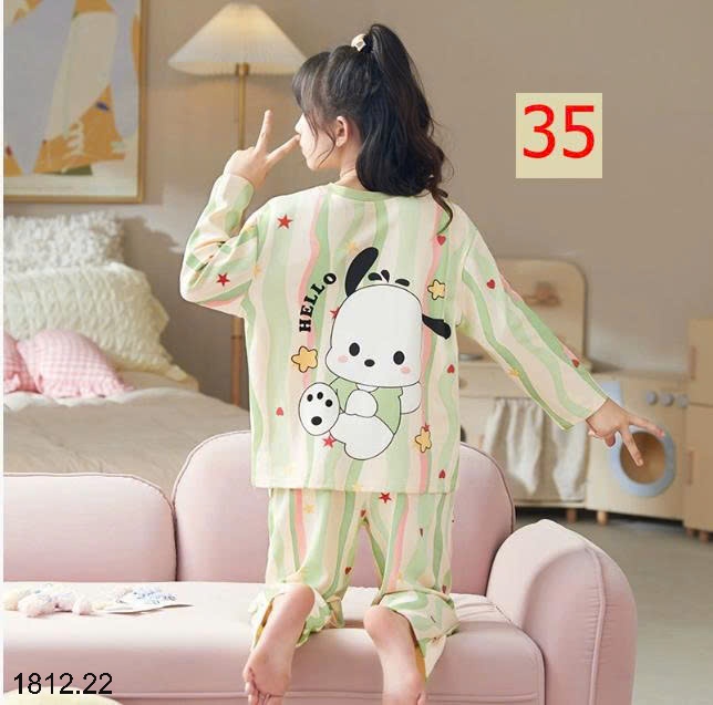 25HA1812.22 - BỘ MẶC NHÀ COTTON QUẢNG CHÂU MẸ CON