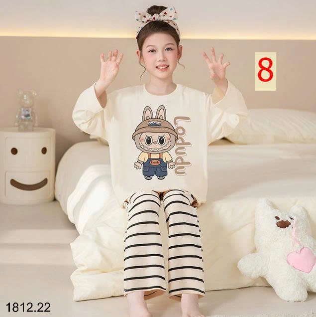 25HA1812.22 - BỘ MẶC NHÀ COTTON QUẢNG CHÂU MẸ CON
