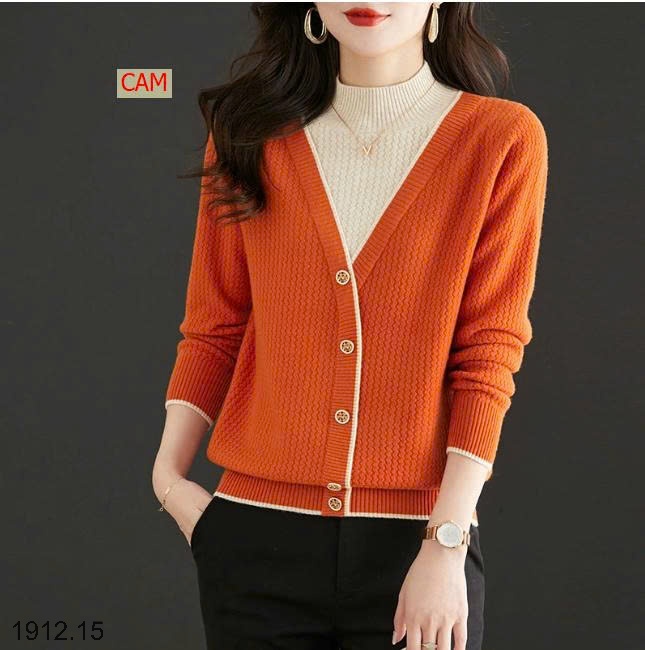 25HA1912.15 - ÁO LEN GIẢ 2 LỚP