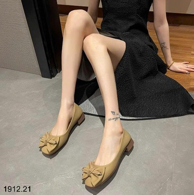 25HA1912.21 - GIÀY BÚP BÊ ĐÍNH NƠ NỮ
