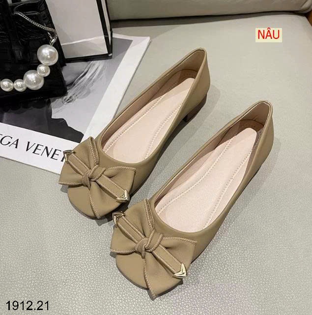 25HA1912.21 - GIÀY BÚP BÊ ĐÍNH NƠ NỮ