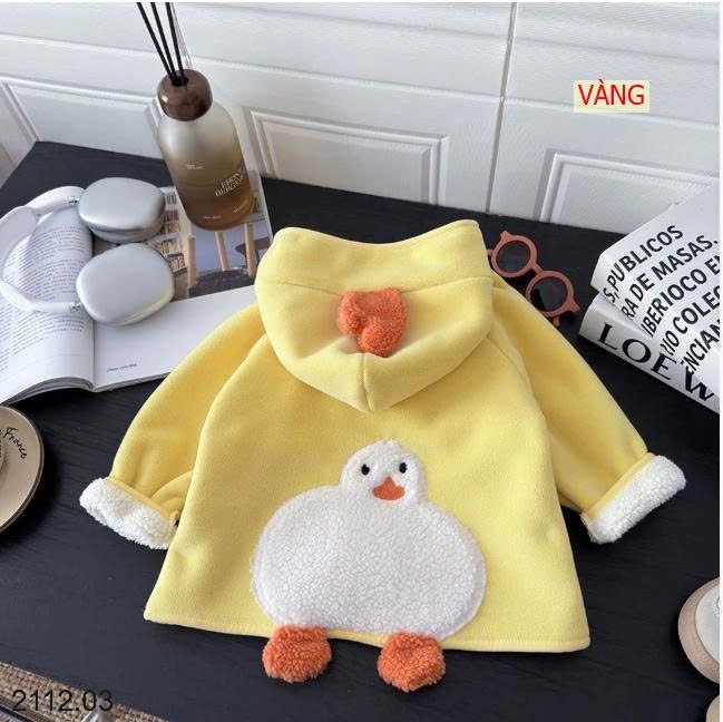 25HA2112.03 - ÁO KHOÁC NỈ HOẠT HÌNH CHO BÉ