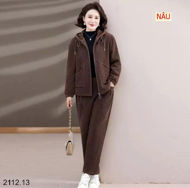 25HA2112.13 - BỘ NHUNG LÓT LÔNG TRUNG NIÊN