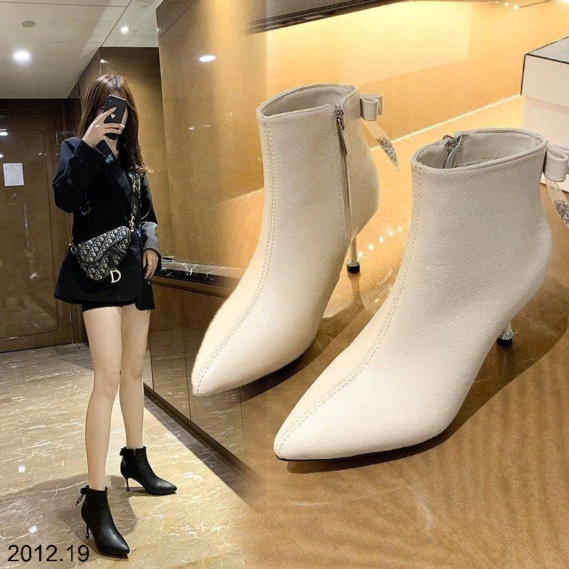 25HA2012.19 - BOOT CỔ THẤP MIX NƠ