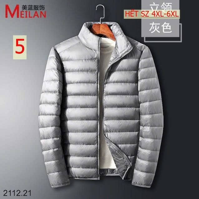 25HA2112.21 - ÁO PHAO NAM LÔNG VŨ CỔ ĐỨNG HÃNG MEILAN