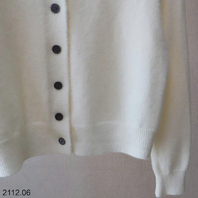25HA2112.06 - CARDIGAN LEN PHỐI CỔ SƠ MI