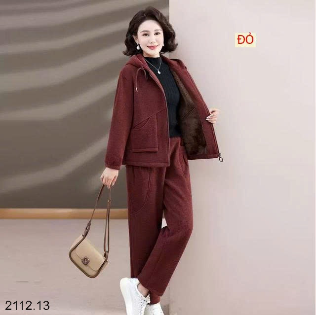 25HA2112.13 - BỘ NHUNG LÓT LÔNG TRUNG NIÊN