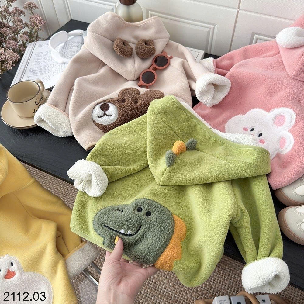 25HA2112.03 - ÁO KHOÁC NỈ HOẠT HÌNH CHO BÉ