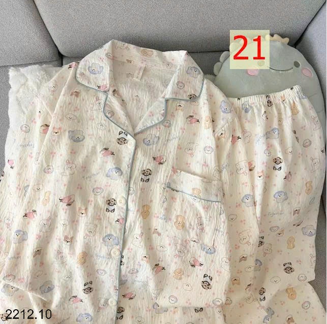 25HA2212.10 - BỘ NGỦ HOẠ TIẾT NỮ