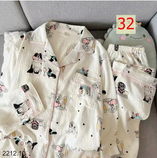 25HA2212.10 - BỘ NGỦ HOẠ TIẾT NỮ