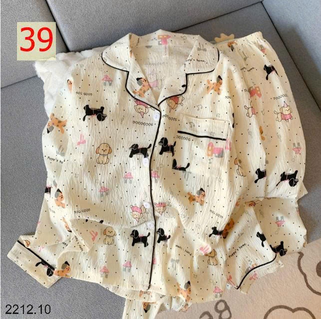 25HA2212.10 - BỘ NGỦ HOẠ TIẾT NỮ