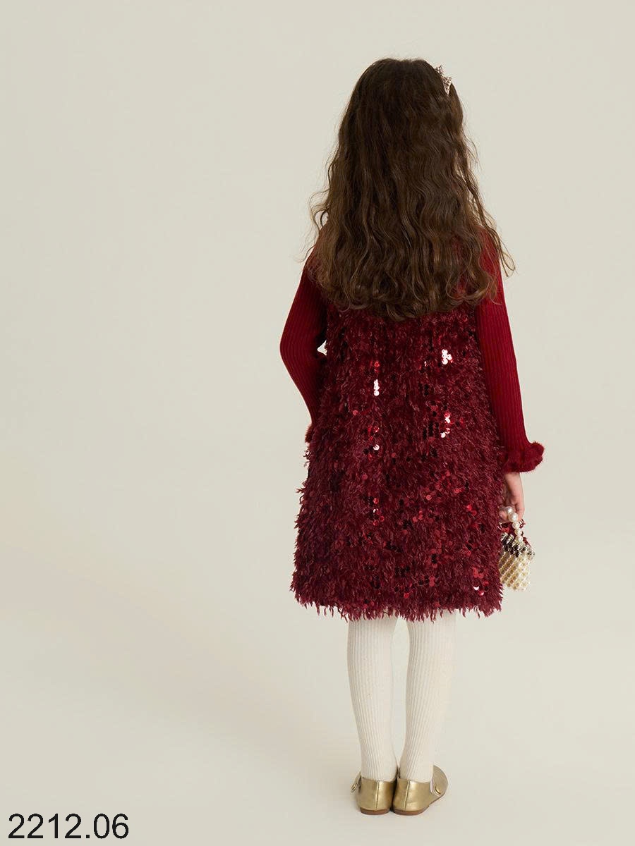 25HA2212.06 - VÁY ĐÍNH SEQUIN BÉ GÁI HÃNG AMBB