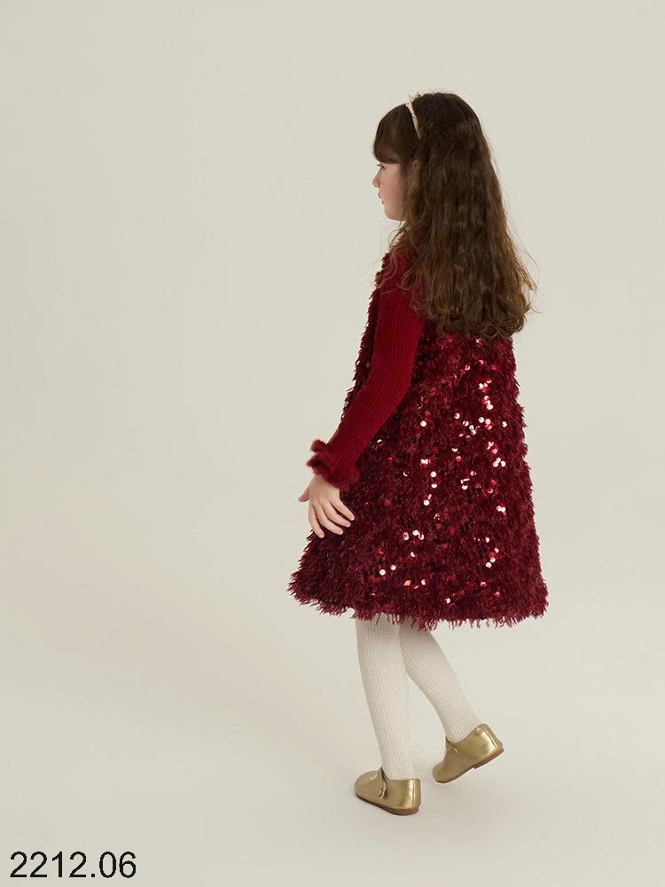 25HA2212.06 - VÁY ĐÍNH SEQUIN BÉ GÁI HÃNG AMBB