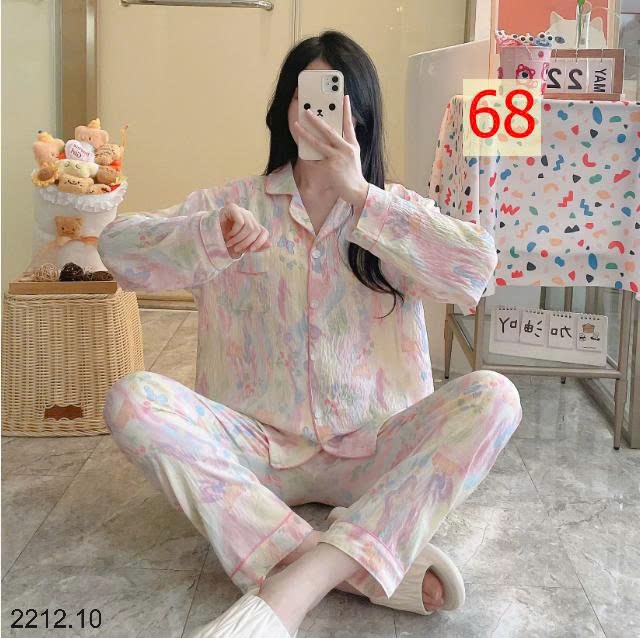 25HA2212.10 - BỘ NGỦ HOẠ TIẾT NỮ