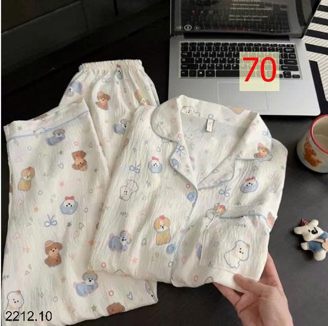 25HA2212.10 - BỘ NGỦ HOẠ TIẾT NỮ