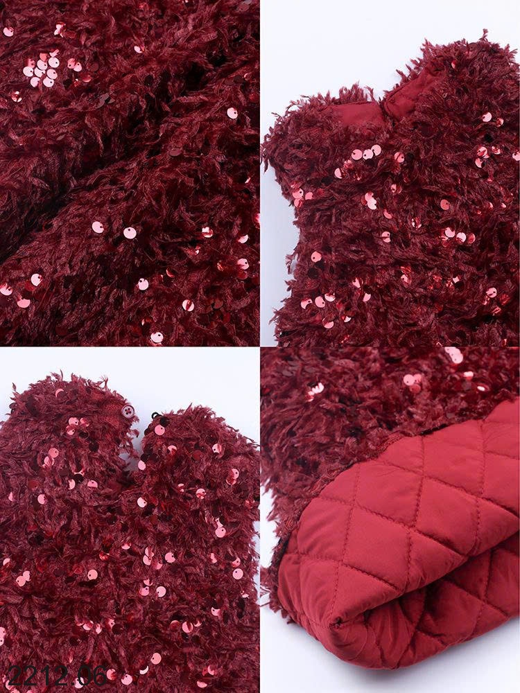 25HA2212.06 - VÁY ĐÍNH SEQUIN BÉ GÁI HÃNG AMBB