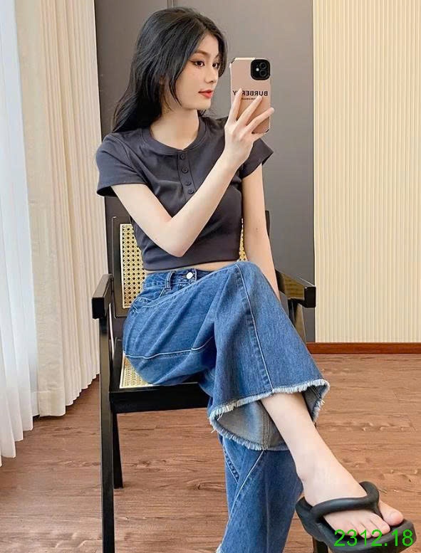 25HA2312.18 - QUẦN JEAN TUA RUA CHO NỮ