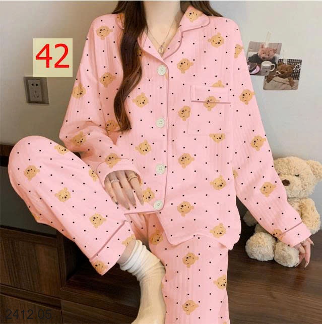 25HA2412.05 - BỘ NGỦ MÈO DỄ THƯƠNG CHO NỮ