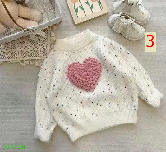 25HA2312.06 - ÁO LEN DỄ THƯƠNG BÉ GÁI