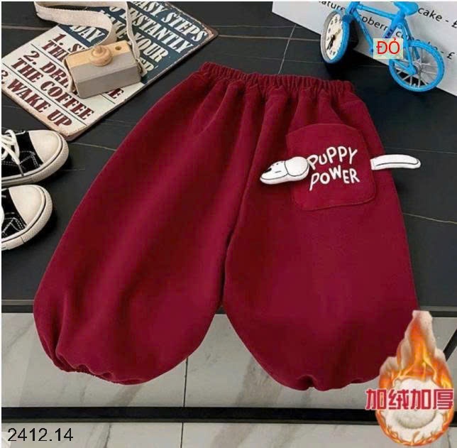 25HA2412.14 - QUẦN NỈ LÓT LÔNG HOẠT HÌNH CHO BÉ