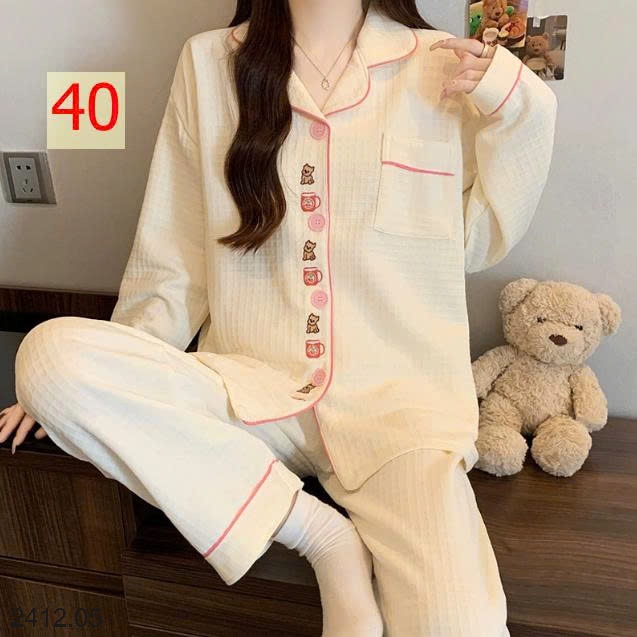 25HA2412.05 - BỘ NGỦ MÈO DỄ THƯƠNG CHO NỮ