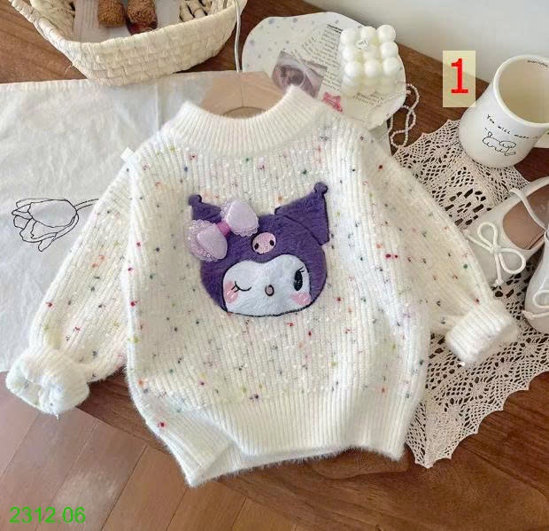 25HA2312.06 - ÁO LEN DỄ THƯƠNG BÉ GÁI