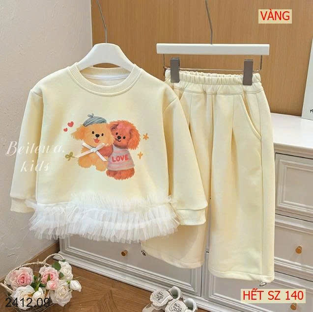 25HA2412.09 - BỘ NỈ VIỀN REN BG