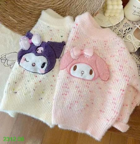 25HA2312.06 - ÁO LEN DỄ THƯƠNG BÉ GÁI