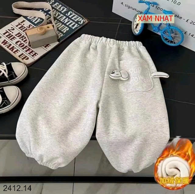 25HA2412.14 - QUẦN NỈ LÓT LÔNG HOẠT HÌNH CHO BÉ