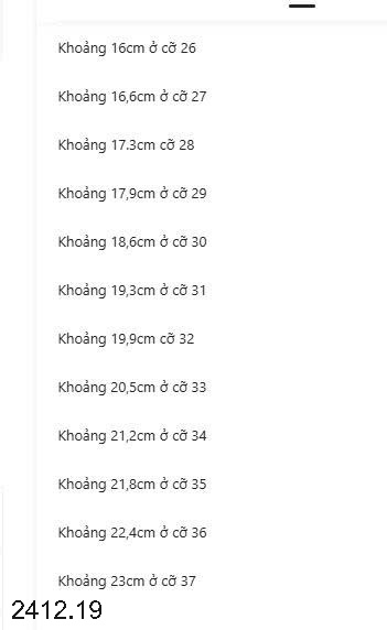 25HA2412.19 - GIÀY THỂ THAO THOÁNG KHÍ CHO BÉ