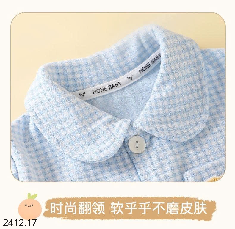25HA2412.17 - BỘ PIZAMA KẺ CARO CHO BÉ