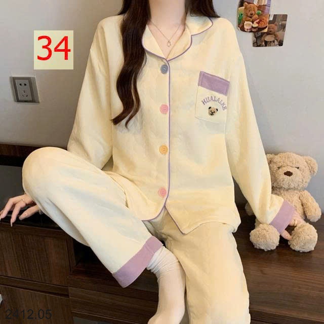 25HA2412.05 - BỘ NGỦ MÈO DỄ THƯƠNG CHO NỮ