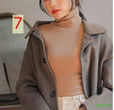 25HA2312.17 - ÁO GIỮ NHIỆT CỔ 5 PHÂN CHO NỮ