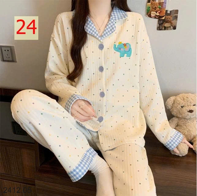 25HA2412.05 - BỘ NGỦ MÈO DỄ THƯƠNG CHO NỮ