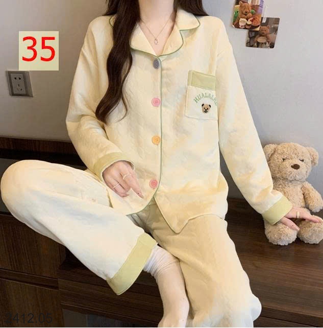 25HA2412.05 - BỘ NGỦ MÈO DỄ THƯƠNG CHO NỮ
