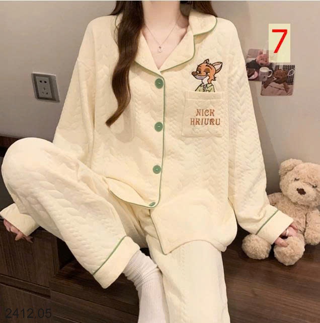 25HA2412.05 - BỘ NGỦ MÈO DỄ THƯƠNG CHO NỮ