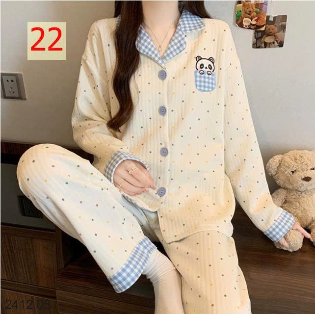 25HA2412.05 - BỘ NGỦ MÈO DỄ THƯƠNG CHO NỮ
