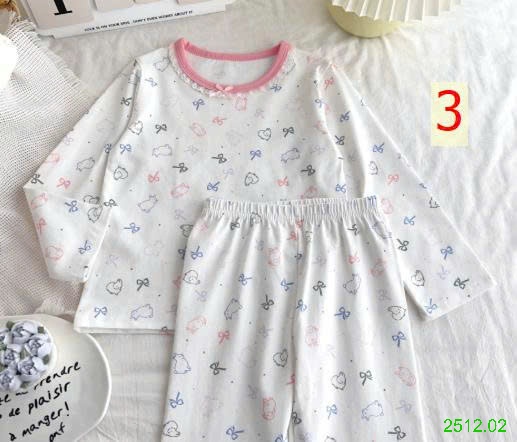25HA2512.02 - BỘ NGỦ QUẢNG CHÂU HOẠ TIẾT CHO BÉ