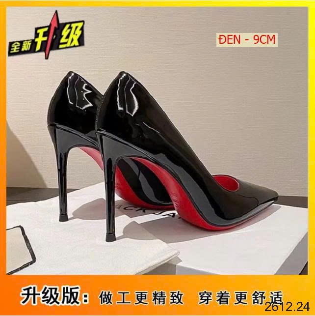 25HA2612.24 - GIÀY DA BÓNG CAO GÓT CHO NỮ