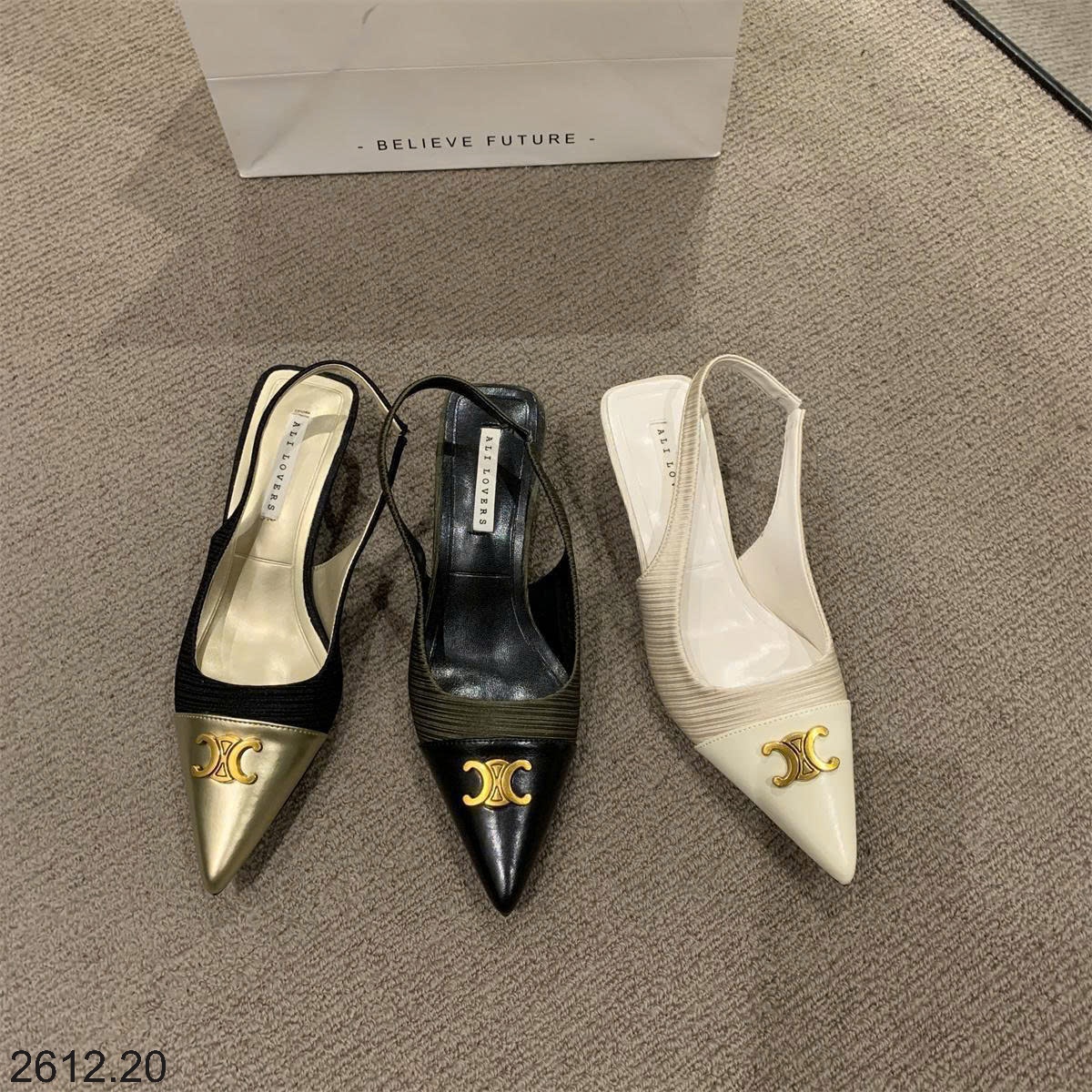 25HA2612.20 - GIÀY SANDAL CHANEL MŨI NHỌN