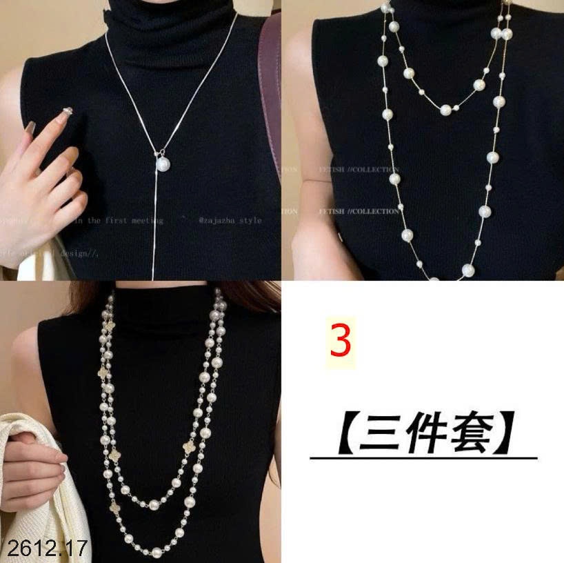 25HA2612.17 - SET 3 VÒNG PHỤ KIỆN ĐEO CỔ CHO NỮ