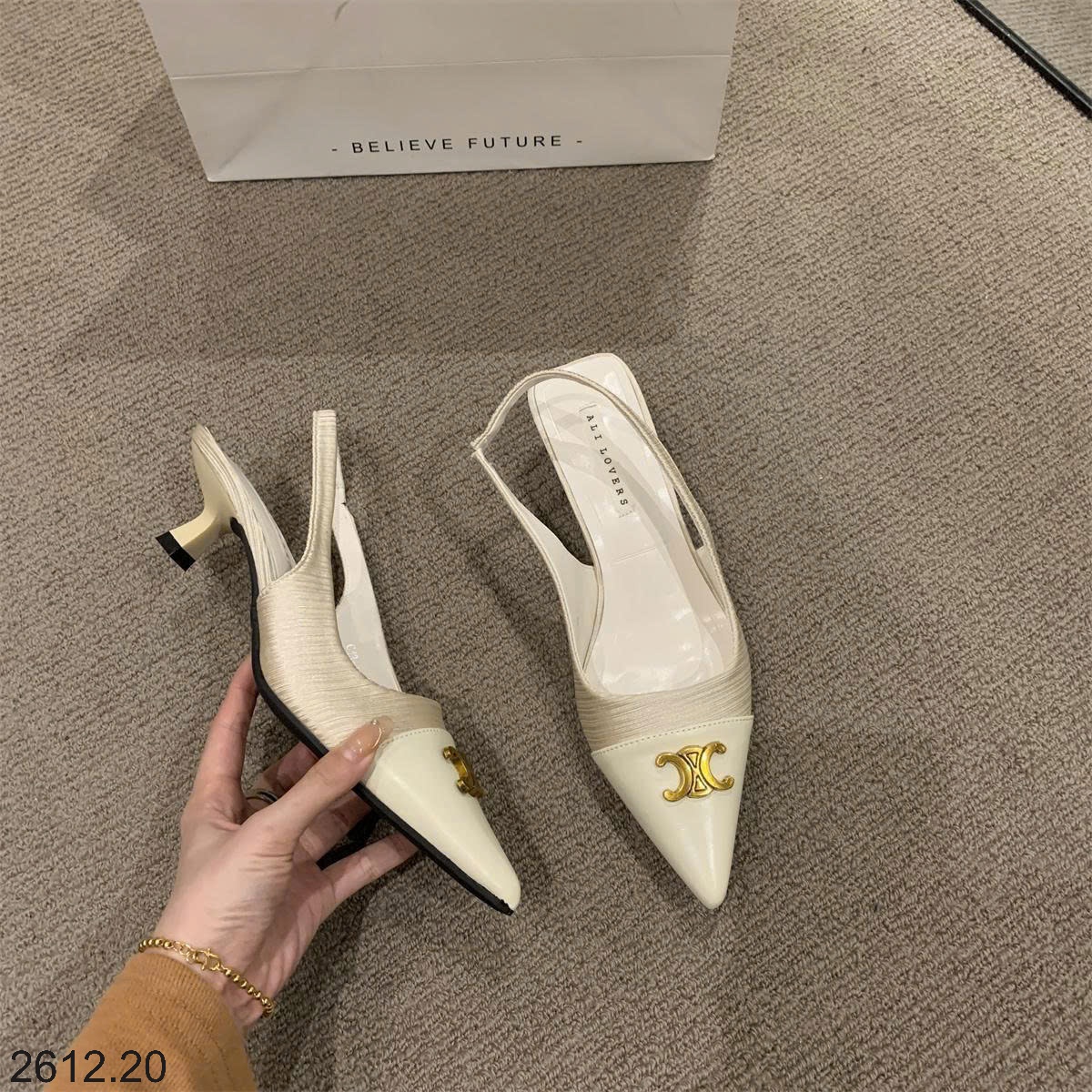 25HA2612.20 - GIÀY SANDAL CHANEL MŨI NHỌN