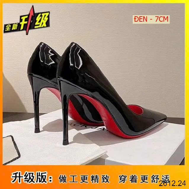 25HA2612.24 - GIÀY DA BÓNG CAO GÓT CHO NỮ