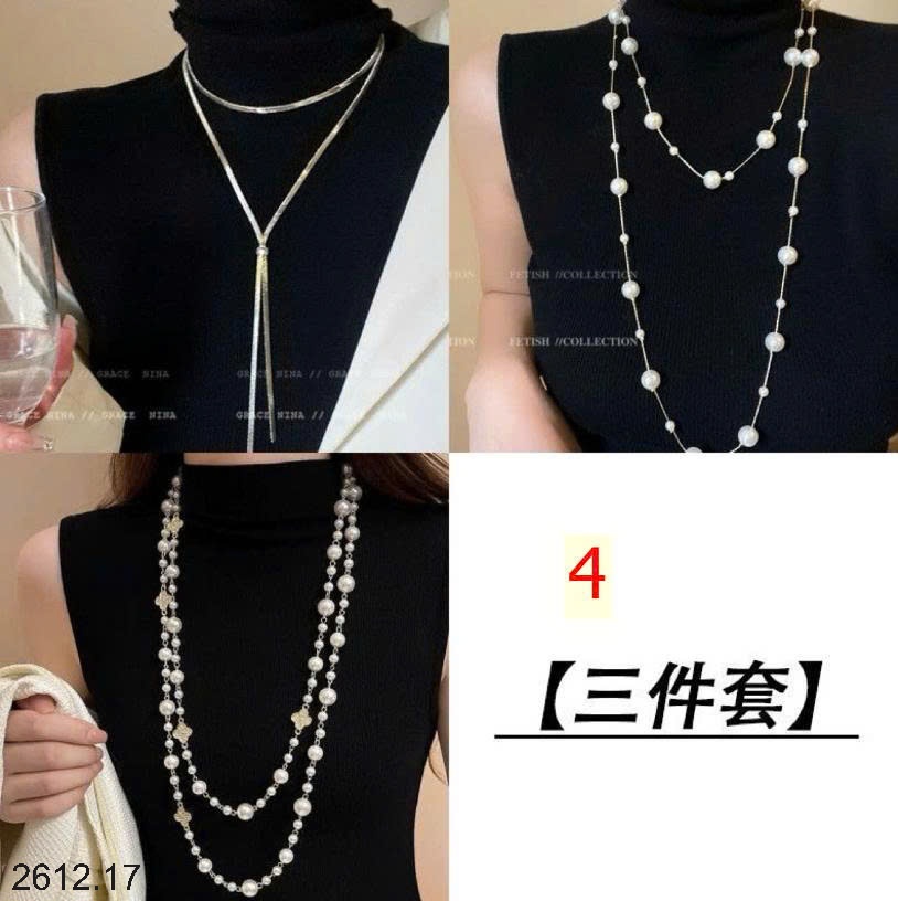 25HA2612.17 - SET 3 VÒNG PHỤ KIỆN ĐEO CỔ CHO NỮ