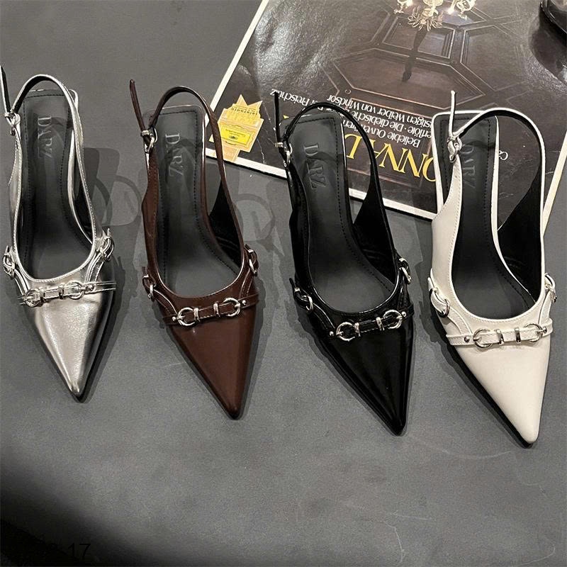 25HA2712.17 - GIÀY SANDAL CAO GÓT MŨI NHỌN